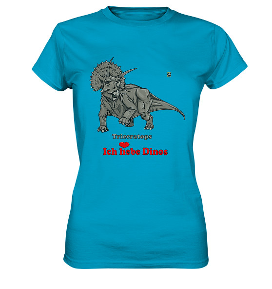Kollektion Dinosaurier - Design: Triceratops - Damen Premium Shirt