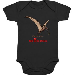 Kollektion Dinosaurier - Flugsaurier - Ich liebe Dinos - Organisch Baby Bodysuite