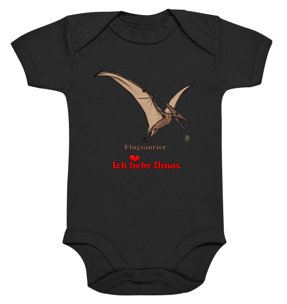 Kollektion Dinosaurier - Flugsaurier - Ich liebe Dinos - Organisch Baby Bodysuite