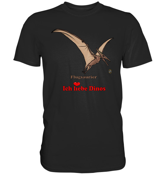 Kollektion Dinosaurier - Design: Flugsaurier - Premium Shirt Unisex