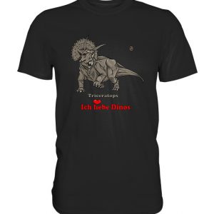 Kollektion Dinosaurier - Design: Triceratops - Premium Shirt Unisex