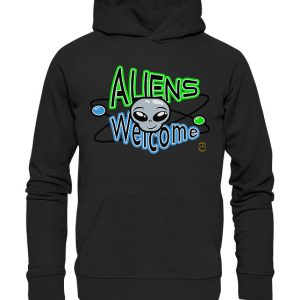 Kollektion Aliens - Thema: Aliens Welcome2 - Premium Unisex Hoodie