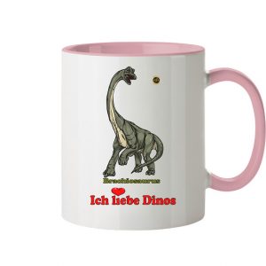 Kollektion Dinosaurier - Design: Brachiosaurus - Tasse zweifarbig