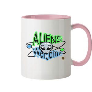 Kollektion Aliens - Thema: Aliens Welcome 2 - Tasse zweifarbig