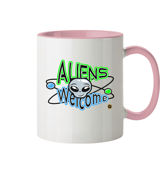 Kollektion Aliens - Thema: Aliens Welcome 2 - Tasse zweifarbig