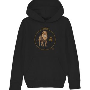 Kollektion Sternzeichen - Design: Löwe - Kinder Hoodie Organisch