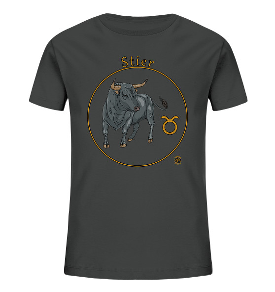 Kollektion Sternzeichen - Design: Stier - Kinder T-Shirt Organisch