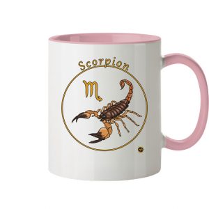 Kollektion Sternzeichen - Design: Skorpion - Tasse zweifarbig
