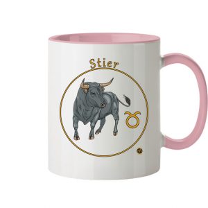 Kollektion Sternzeichen - Design: Stier - Tasse zweifarbig