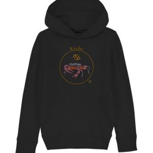 Kollektion Sternzeichen - Design: Krebs - Kinder Hoodie Organisch