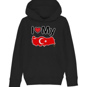 Kollektion Love - Design: Love Türkiye - Kinder Hoodie Organisch