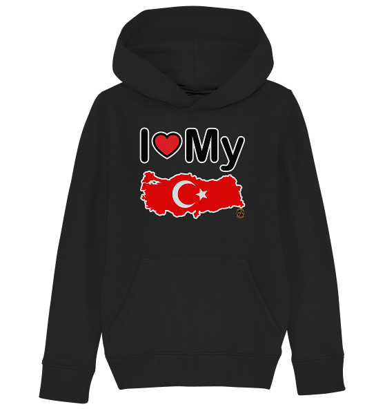 Kollektion Love - Design: Love Türkiye - Kinder Hoodie Organisch