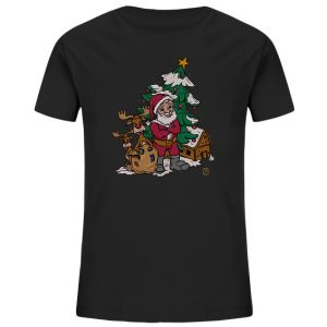 Kollektion Weihnachten - Design: Weihnachtsmann - Kinder T-Shirt Organisch