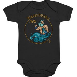 Kollektion Sternzeichen - Design: Wassermann - Baby Bodysuite Organisch