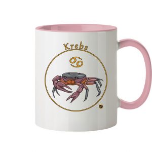 Kollektion Sternzeichen - Design: Krebs - Tasse zweifarbig