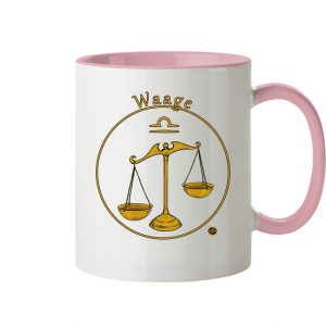 Kollektion Sternzeichen - Design: Waage - Tasse zweifarbig