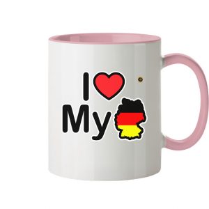 Kollektion Love - Design: Deutschland - Tasse zweifarbig