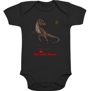 Kollektion Dinosaurier - Design: Velociraptor - Baby Bodysuit Organisch