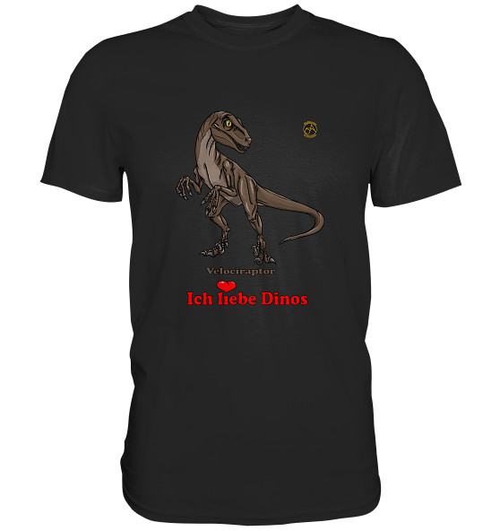 Kollektion Dinosaurier - Design: Velociraptor - Premium Shirt Unisex